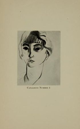 Ur katalogen från Matisses retrospektiva utställning på Montross Gallery på 5th Avenue i New York.