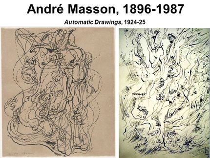 André Masson var surrealisternas pionär med automatisk teckning.