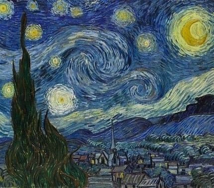 Svårt att illustrera en luftgrop. Så här gjorde van Gogh.