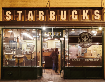 Kaffekedjan Starbucks öppnade sin första butik redan 1912.