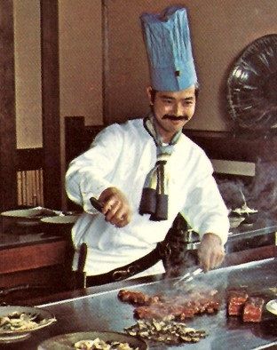 På den japanska krogen hade kocken show.