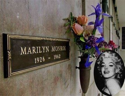 Inte för att jag tyckte det var något att se. Men här finns Marilyns stoft.