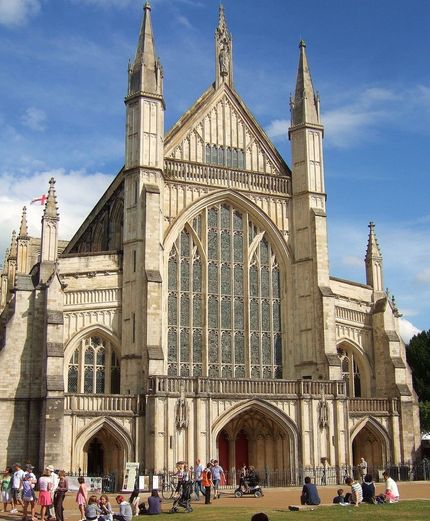 Den omsjungna Wincester Cathedral. En imponerande byggnad.