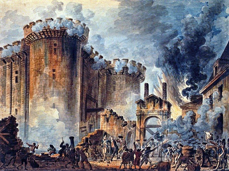 Bastiljen stormades den 14 juli 1789. Det var början till den franska revolutionen.