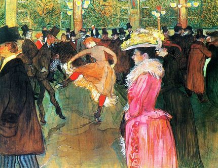 Toulouse-Lautrec på Moulin Rouge (Musée d´Orsay).
