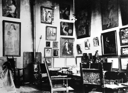 Hela väggarna fylldes av modern konst hemma hos Gertrude Stein.