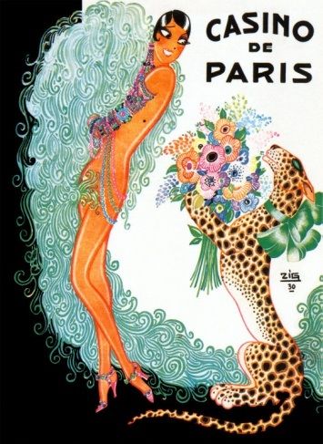 Josephine Baker på Casino de Paris.