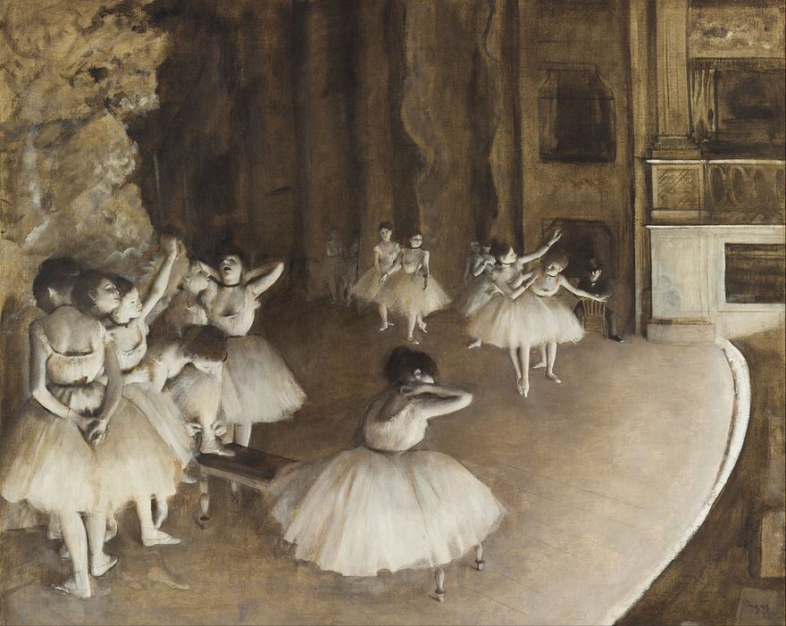 Edgar Degas. En sann impressonist, ofta med balettdans som motiv 1874 (Musée d´Orsay).