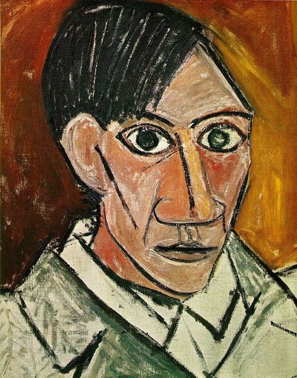 Picasso och Gertrude Stein hade mycet att diskutera (självporträtt).
