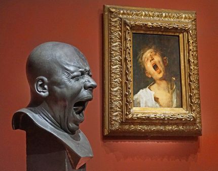 Från en temautställning i Musée Luxenbourg. Italienare som skriker ut sin besvikelse över skadeståndet?