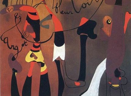 Miró i sin ateljé på Rue Francois Mouthon i Montparnasse.