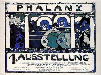 Poster för den första Phalanx-utställningen 1901.