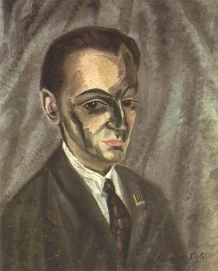 Porträtt av Jose M.Torres(1919). Redan nu visade Salvador att han var en duktig porträtmålare.