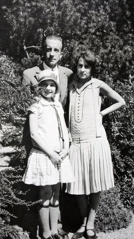Familjen Éluard - Paul och Gala med dottern Cécile.