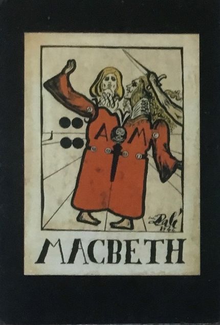 Dalí illustrerade Shakespeares Macbeth med 13 teckningar.