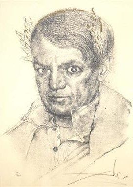 Picasso som Napoleon, av Dali.