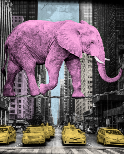 Man har ju hört talas om hur folk med delirium får hallucinationer och ibland kunde bli stressade av rosa elefanter.
