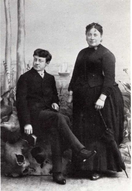 Matisse och hans mor 1889. Det var hon som gav honom rådet: 