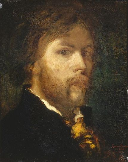 Gustave Moreau, självporträtt (1850). En progressiv professor och lärare, som inte var fastlåst i 