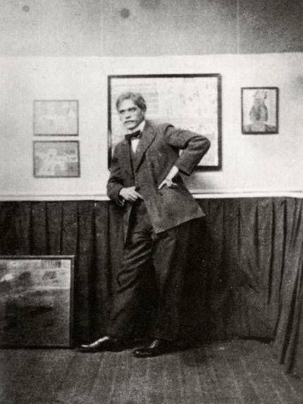 Alfred Stieglitz i sitt lilla galleri på Fifth Avenue på Manhattan i New York. Visade den moderna konsten i Amerika först av alla.