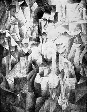 Den första kubistiska duken som visades officiellt, av Jean Metzinger: 