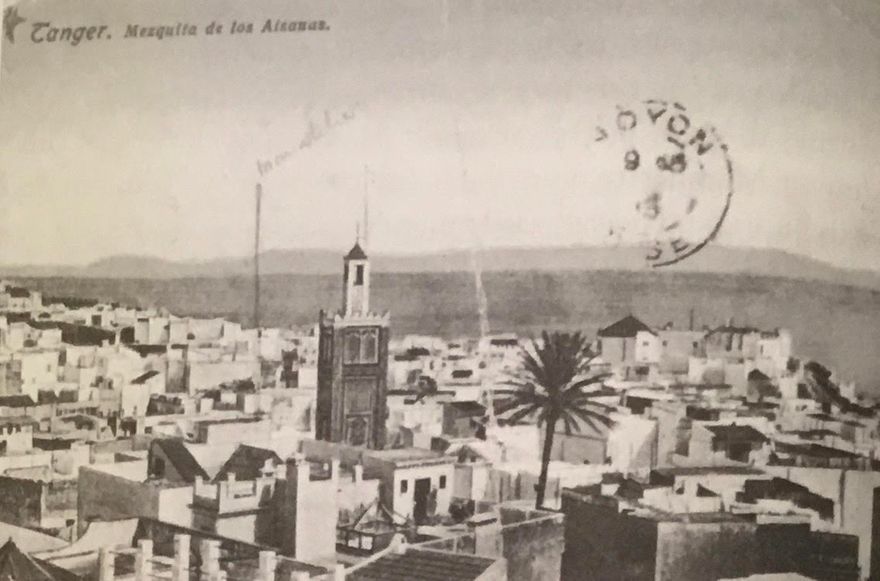 Ateljén i Tanger som pekats ut av Matisse på ett vykort till en av hans vänner.