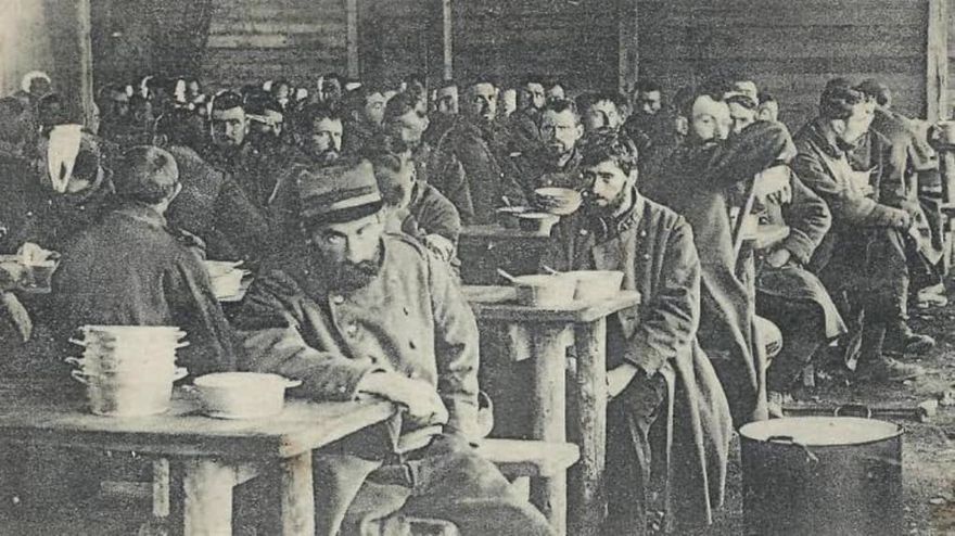 Franska soldater som tyska krigsfångar.
