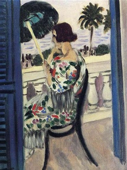 Kvinna med paraply (1919).