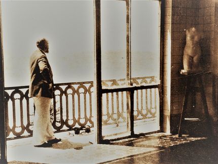 Matisse beundrar utsikten från sin bakong på översta våningen.