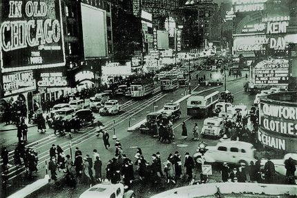 Times Square - Broadway, ca 1930.