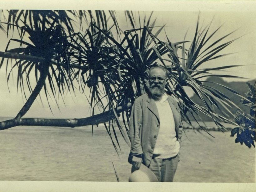 Matisse på en av sina många utflykter på Tahiti.