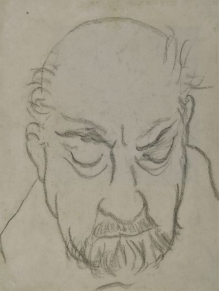 Matisse var bekymrad hua han skulle klara försörjningen av de sina (Matisse tecknad av Denise Arokas 1931).