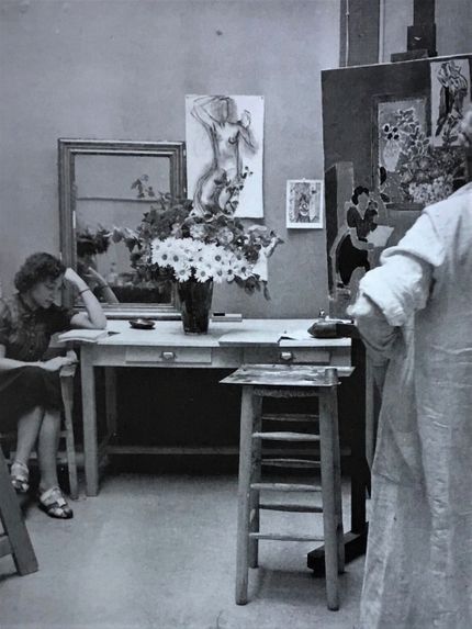 Matisse i sin ateljé på Rue des Plantes i Paris 1939 (Foto: Brassaï).