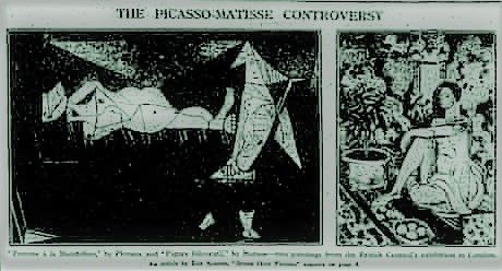 Även tidningarna gick hårt fram med sin kritik av Picasso och Matisse. Man hade också många insändare som uttryckte sin avsky.