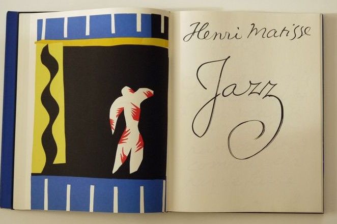 Matisse bok Jazz, som skulle komma ut senare.