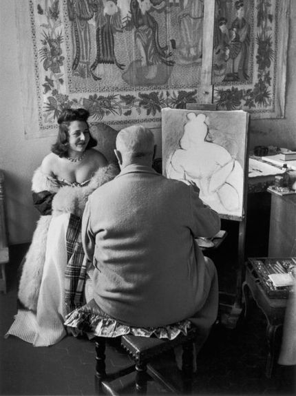 Matisse målar Michaela, 1943.
