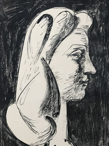 Françoise Gilot skickar en hälning till Matisse med ett självporträtt.