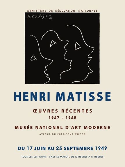 Under arbetet med kapellet öppnades en utställnng av Matisses senaste verk i Paris.