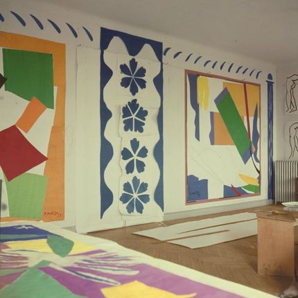 Från Matisses ateljé ca 1952.