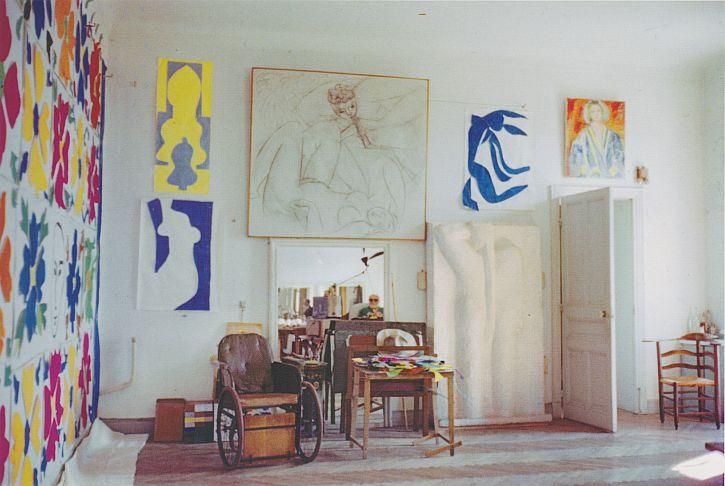 Från Matisses ateljé på Holel Regina 1952.