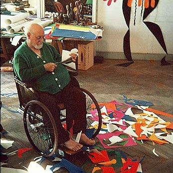 Matisse i arbete med sina 