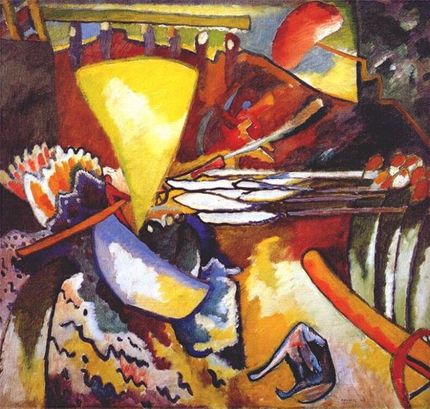 En av de första målningarna av Kandinsky: 