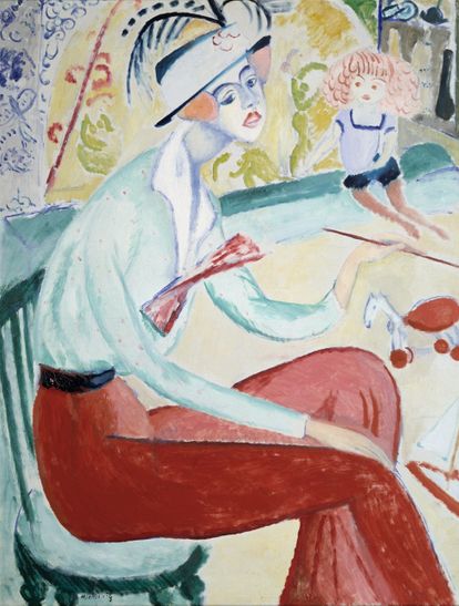 Ingen kunde då ana att Sigrid Hjertén skulle bli en an våra mest kända koloristiska expressionister. 