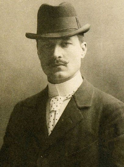 Arkitekt Ragnar Östberg, 1896. Senare professor i arkitektur på Konsthögskolan i Stockholm arkitekturskola.