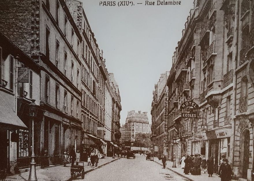 Här på Rue Delambre låg deras Hôtel des Écoles.