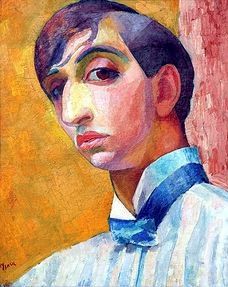 Isaac Grünewald, självporträtt 1912. Han var inte bara jude, han upplevdes också som både arrogant och frispråkig.