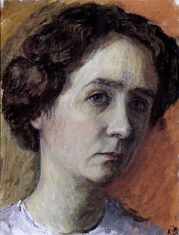 Gabriele Münter, självporträtt 1916.