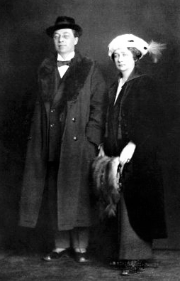 Wassily Kandinsky och Gabriele Münter i Stockholm 1916.