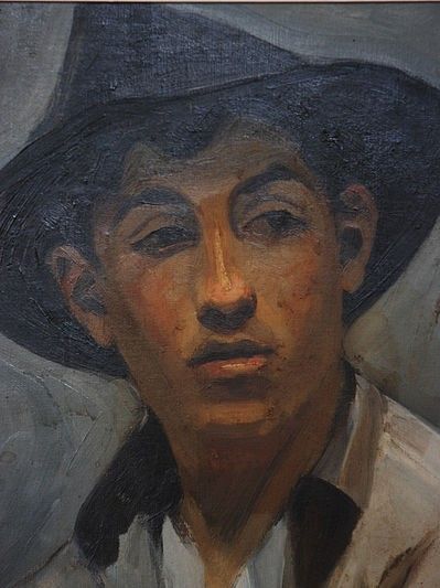 Isaac Grünewald porträtterad av Einar Nerman, ca 1909.
