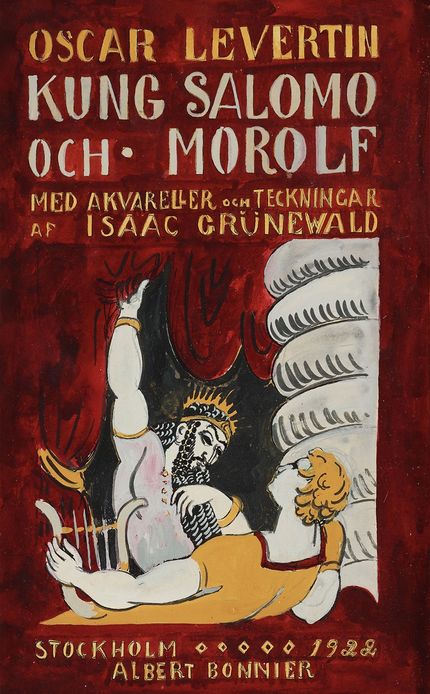 Diktsamling av Oskar Levertin som Isaac illustrerade.